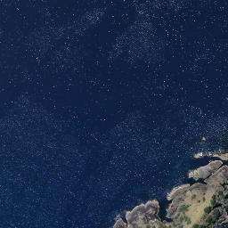 Satellite imagery of Te Hoanga Point, NZ