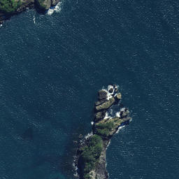 Satellite imagery of Black Rocks, NZ