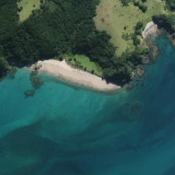 Satellite imagery of Whangapau Point, NZ