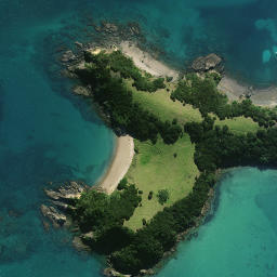 Satellite imagery of Whangapau Point, NZ