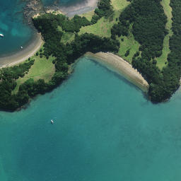 Satellite imagery of Whangapau Point, NZ