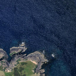 Satellite imagery of Te Hue Point, NZ