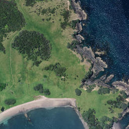 Satellite imagery of Te Hue Point, NZ