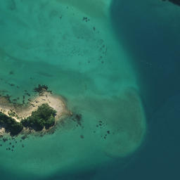 Satellite imagery of Okuia Point, NZ
