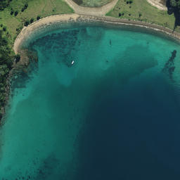 Satellite imagery of Captain Cook's Anchorage, NZ