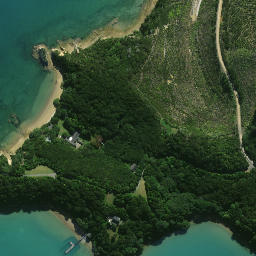 Satellite imagery of Parahi Pa, NZ