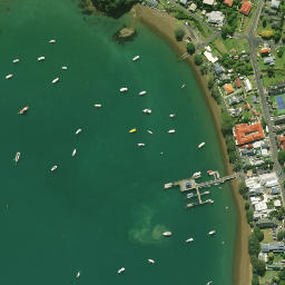 Satellite imagery of Kororareka Point, NZ