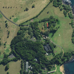 Satellite imagery of Te Whare Runanga, NZ