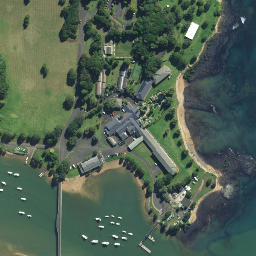 Satellite imagery of Te Whare Runanga, NZ