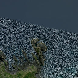 Satellite imagery of Te Rereatemotumotu Point, NZ