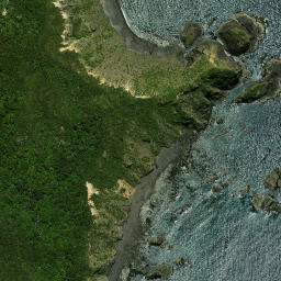 Satellite imagery of Karakahuarua Point, NZ