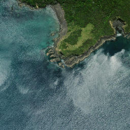 Satellite imagery of Karakahuarua Point, NZ