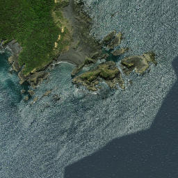Satellite imagery of Karakahuarua Point, NZ