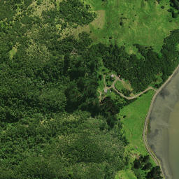Satellite imagery of Te Aupouri Pa, NZ