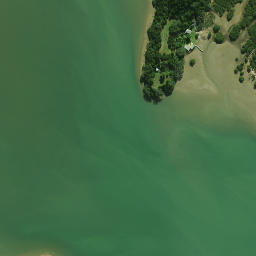 Satellite imagery of Whakaruru Pa, NZ