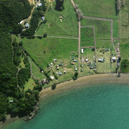 Satellite imagery of Te Waipa Point, NZ