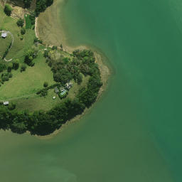 Satellite imagery of Te Paru Point, NZ