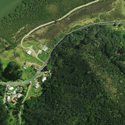 Satellite imagery of Karewakirunga Pa or Muriwai's Pa, NZ