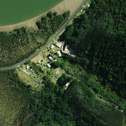 Satellite imagery of Karewakirunga Pa or Muriwai's Pa, NZ