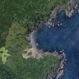 Satellite imagery of Kouru Point, NZ