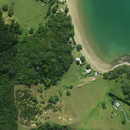 Satellite imagery of Opau Pa, NZ