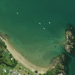 Satellite imagery of Okiore Point (Rugged Point), NZ