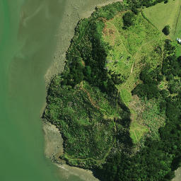 Satellite imagery of Motukauri Pa, NZ