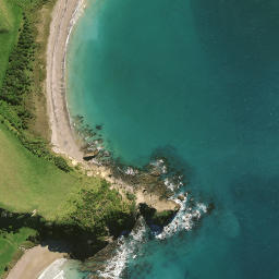 Satellite imagery of Taukawau Point, NZ