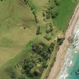 Satellite imagery of Te Rearea Pa, NZ