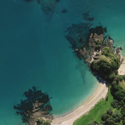 Satellite imagery of Pa Point, NZ