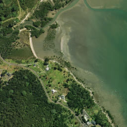 Satellite imagery of Puketauanui Pa, NZ