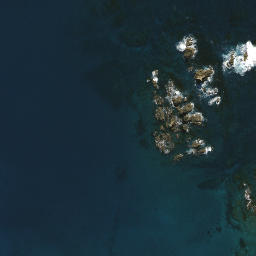 Satellite imagery of Andesite Point, NZ