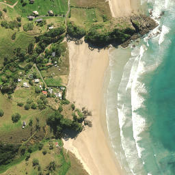 Satellite imagery of Pitokuku Point, NZ