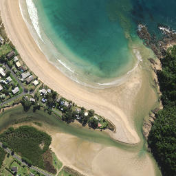Satellite imagery of Rangitapu Point, NZ