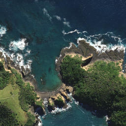 Satellite imagery of Tutukaka Head (South Gable), NZ