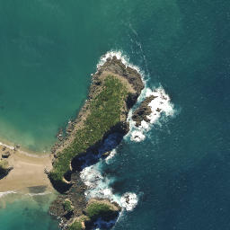 Satellite imagery of Kumi Point, NZ