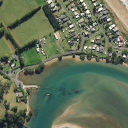 Satellite imagery of Te Whangai Head, NZ