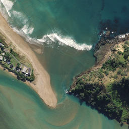 Satellite imagery of Te Whangai Head, NZ