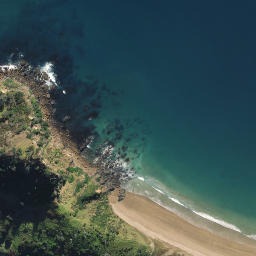 Satellite imagery of Te Whangai Head, NZ