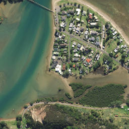 Satellite imagery of Te Whangai Head, NZ