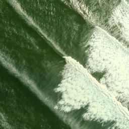 Satellite imagery of Maunganui Bluff, NZ