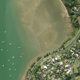 Satellite imagery of Kaiwaka Point, NZ