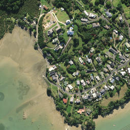 Satellite imagery of Kirikiri Point, NZ