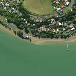 Satellite imagery of Kaiwaka Point, NZ