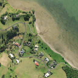 Satellite imagery of Manganese Point, NZ