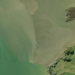 Satellite imagery of Hewletts Point, NZ