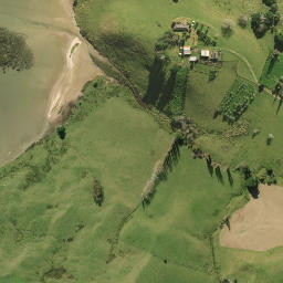 Satellite imagery of Hewletts Point, NZ