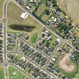 Satellite imagery of Sinclair Point, NZ