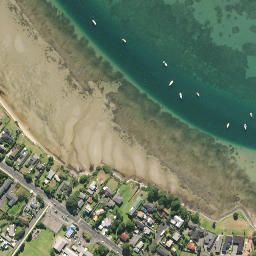 Satellite imagery of Sinclair Point, NZ