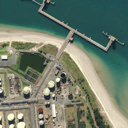 Satellite imagery of Marsden Point, NZ